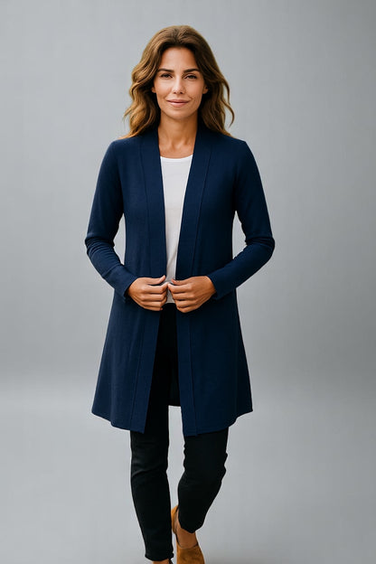 FIELDS LADIES LONGLINE OPEN CARDIGAN