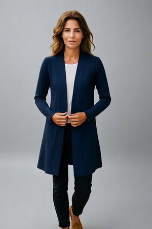 FIELDS LADIES LONGLINE OPEN CARDIGAN