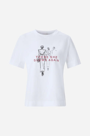 RICH & ROYAL WHITE T-SHIRT WITH PRINT