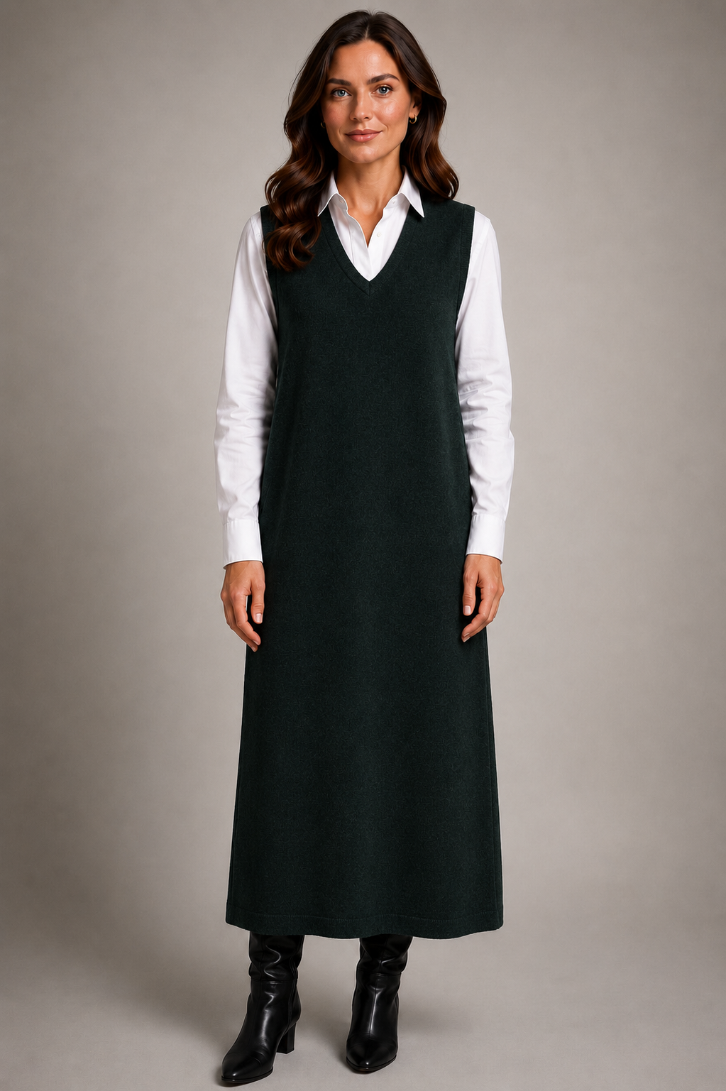 BRIDGE & LORD THICK VEST LONG DRESS