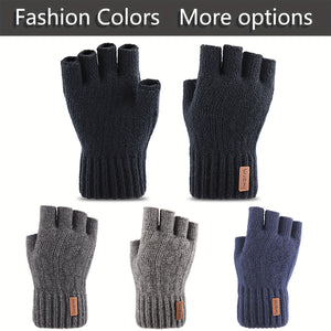 Alpaca Wool Fingerless Gloves