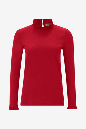 RICH & ROYAL RUFFLED NECK LONG SLEEVE MADE IN PORTUGAL