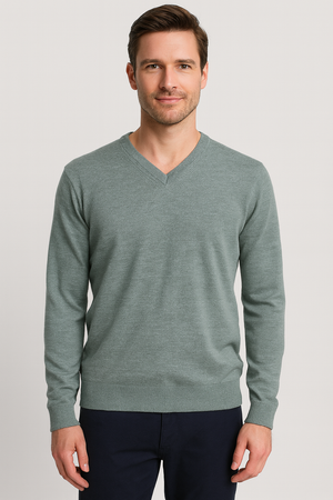Ansett V-Neck Jumper Fine Gage more colours
