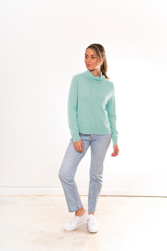SNOOD NECK PULLOVER