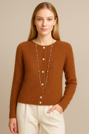Ribbed cardigan Pure wool KNIT-ON AUSTRALIA