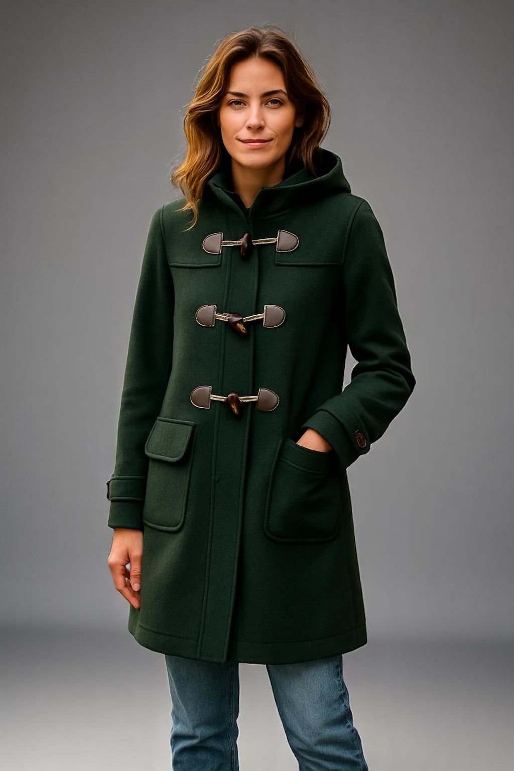 KESTA LONDON TWO TONE DUFFLE COAT