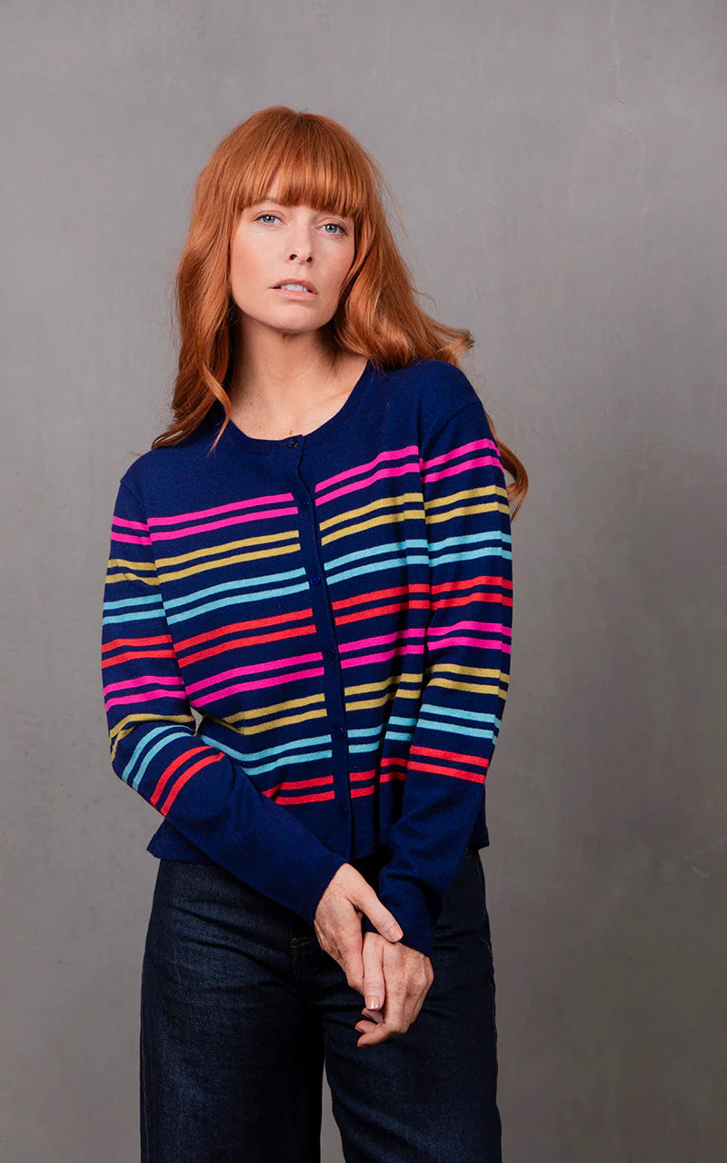 Bridge & Lord - Lucia Multi Stripe Cropped Cardi