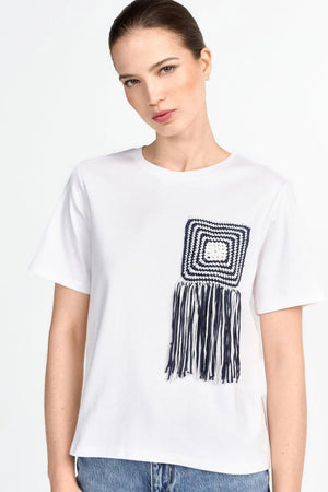 RICH & ROYAL WHITE T-SHIRT WITH PRINT