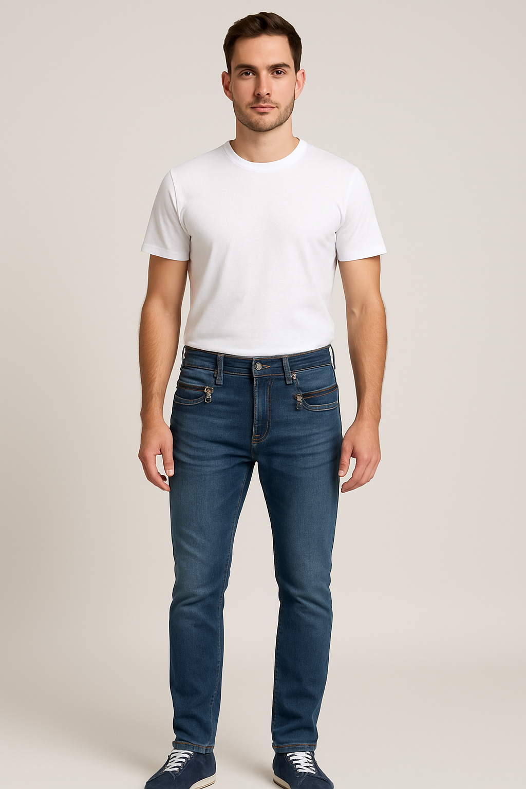 IVY Unisex Alexa Jeans Zip Wash Bergamo