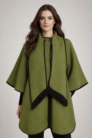 KESTA REVERSIBLE LONG LINE CAPE MADE IN UK