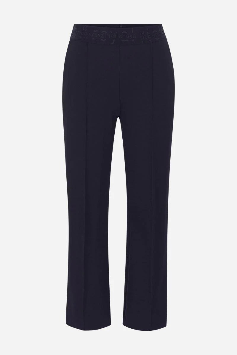 RICH & ROYAL STRETCH TROUSERS WITH DECORATIVE SEAM