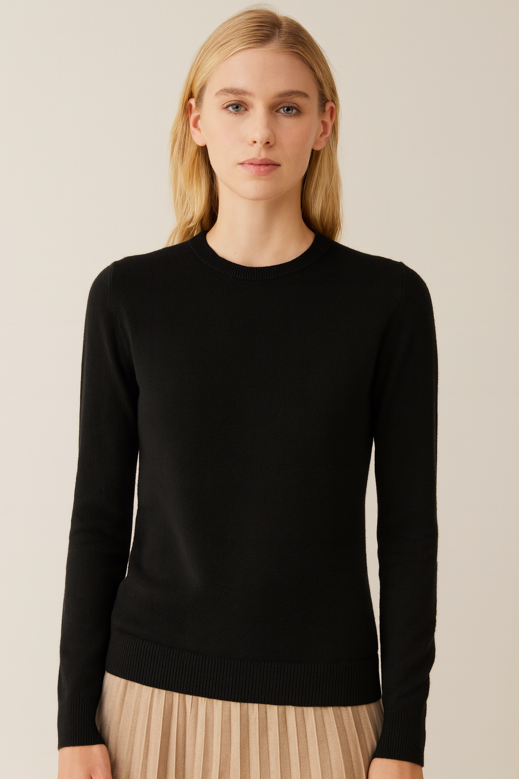 Pure Cashmere Crew Neck Pullover