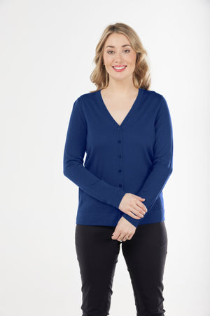 ESSENTIAL VEE NECK CARDIGAN
