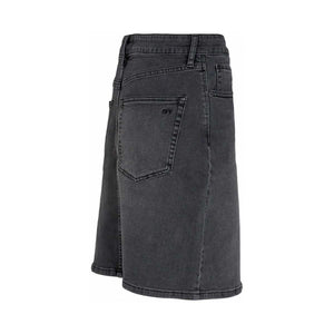 IVY Angie Denim Skirt Charcoal black
