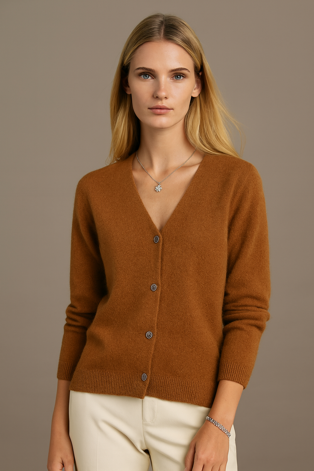 Pure wool Cardigan V-Neck Knit on Australia