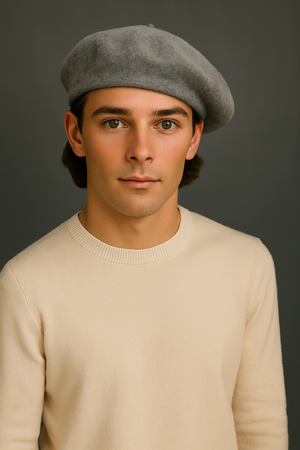 EXTRA FINE PURE WOOL BERET HAT