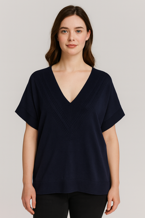 Bridge & Lord - V-Neck Cable Trim Vest