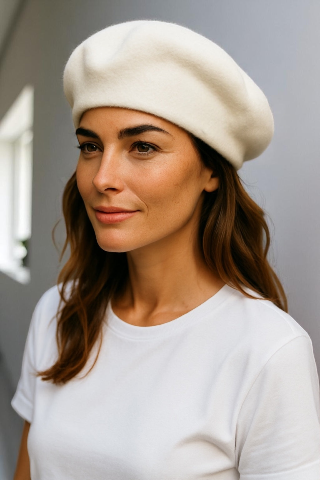 LINED PURE MERINO WOOL BERET