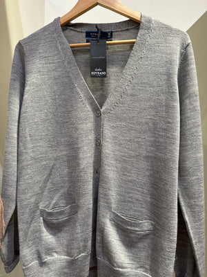 Sovrano Vee cardigan with pockets pure merino
