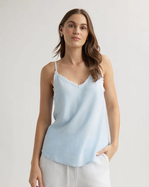 Bella Dahl Frayed Cami - Clear Water