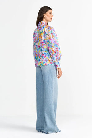 RICH & ROYAL BLOUSE WITH FLORAL PRINT LONG SLEEVE