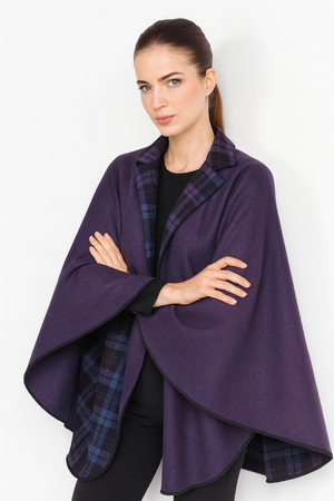 KESTA REVERSIBLE LONG LINE CAPE MADE IN UK