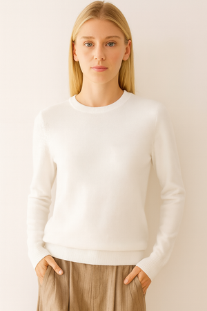 Pure Cashmere Crew Neck Pullover