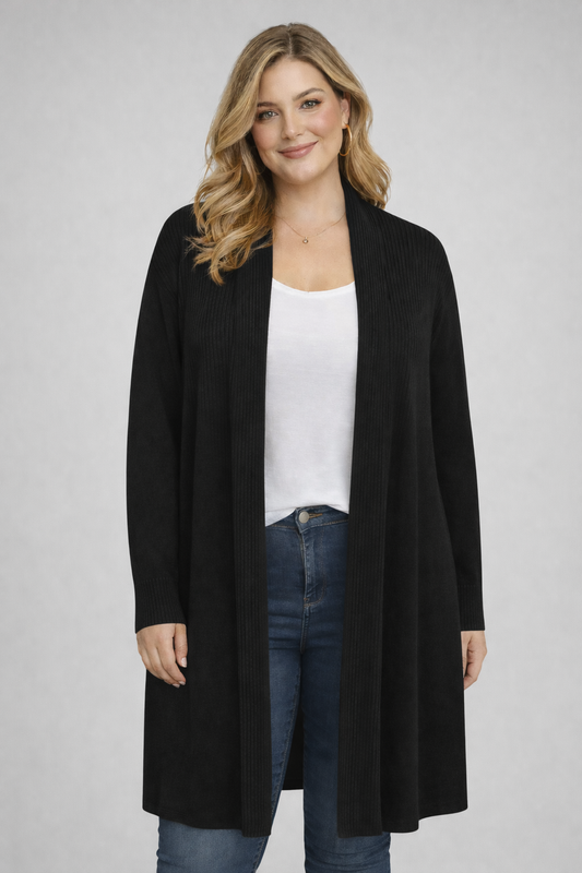 Fields woman swing coat Ribbed front