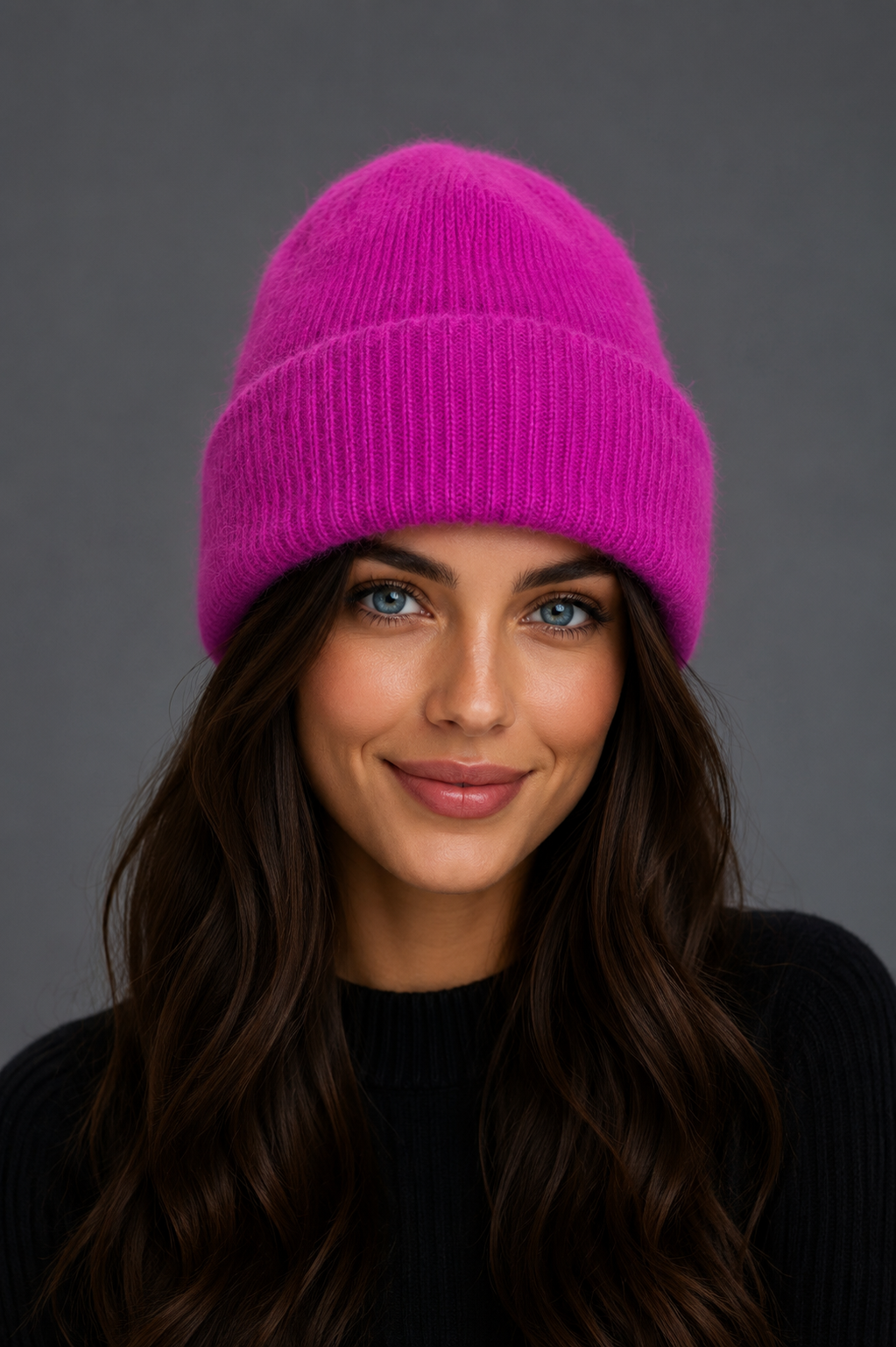 Unisex Premium Angora Fur Beanie