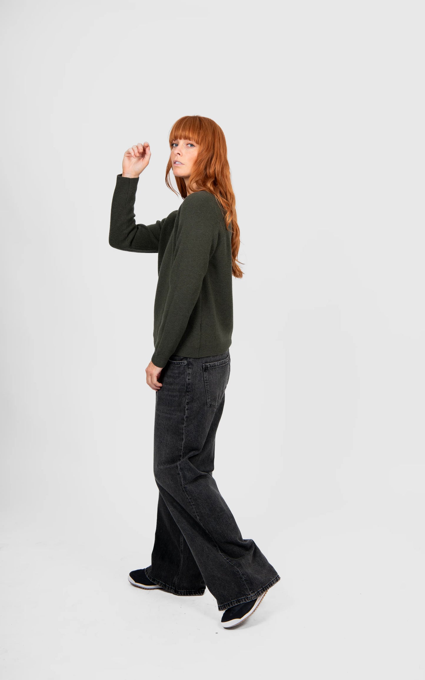 Bridge & Lord - Ribbed Raglan Crew Pullover