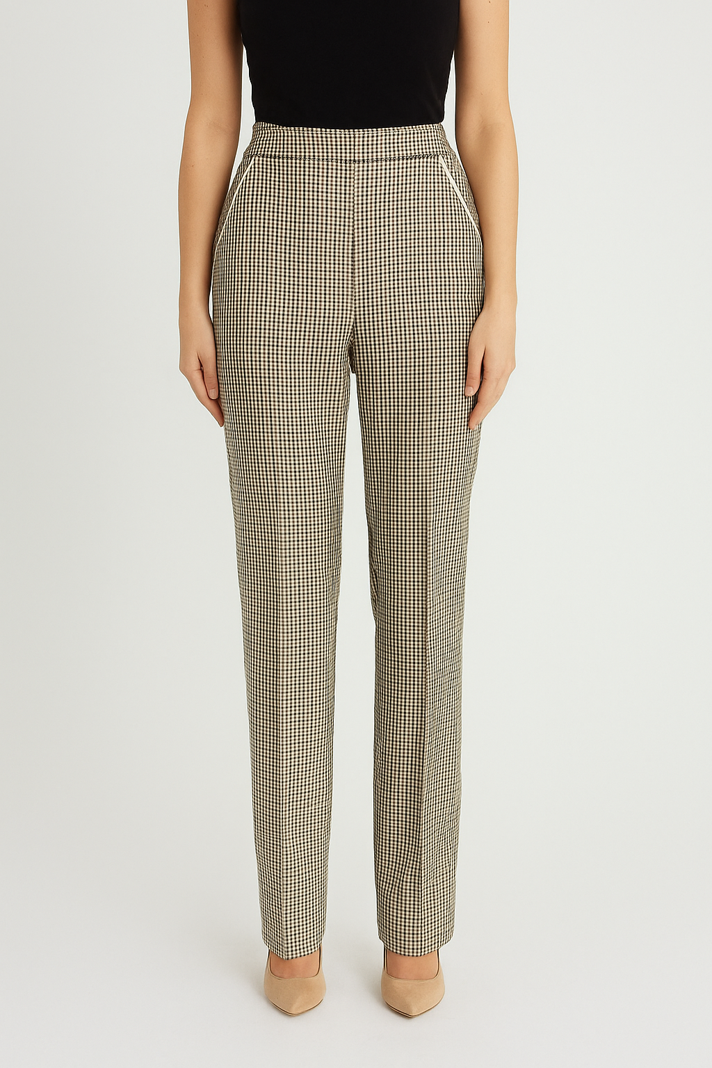 Beatrice Made In Italy Check Trousers