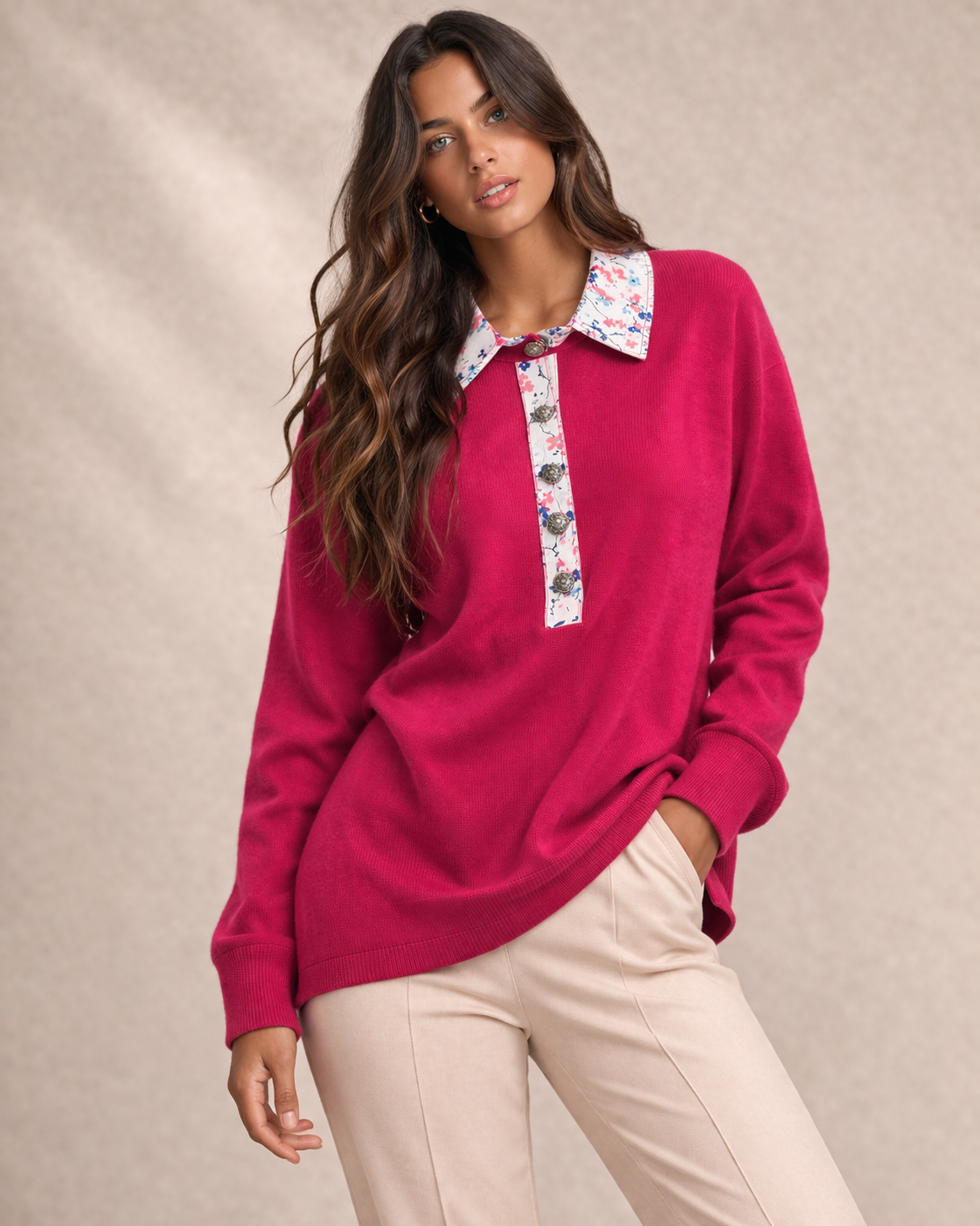 JO-RO  COLLAR PULLOVER