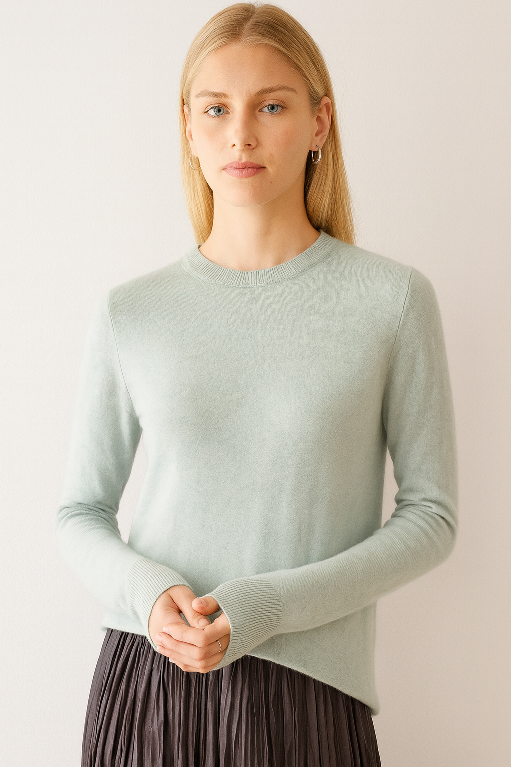 Pure Cashmere Crew Neck Pullover
