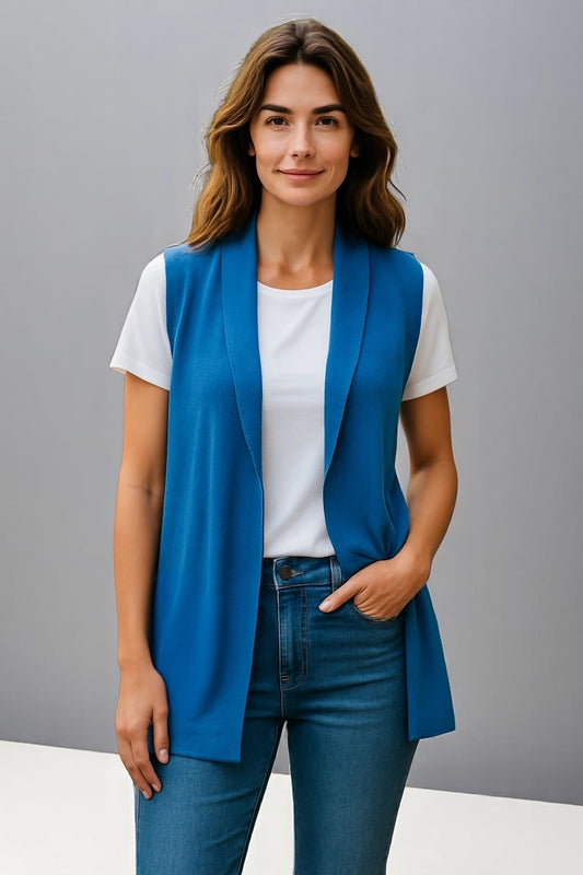 Fields knitwear open vest