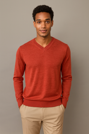 Ansett V-Neck Jumper Fine Gage more colours