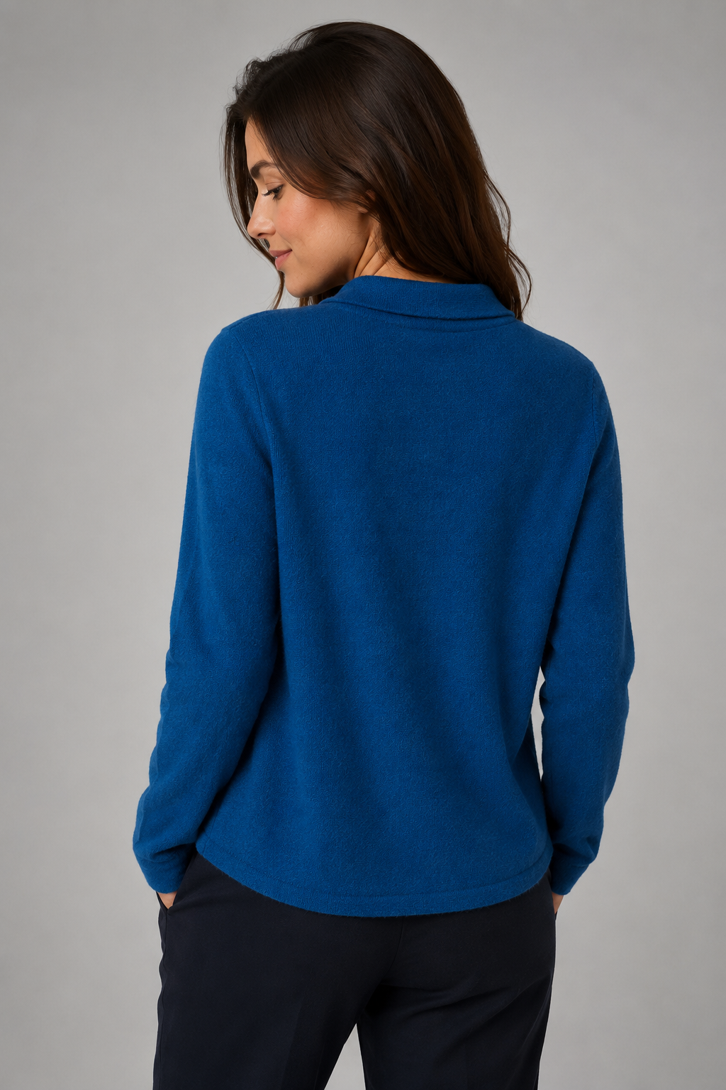 Pure Merino Wool Collared Cardigan Knit-on Australia, view 12