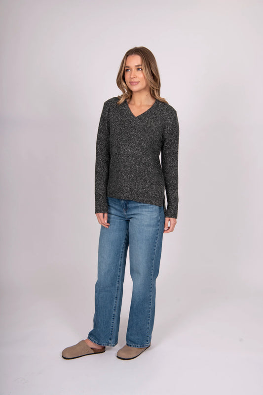 Bella - Cross-Over Vee Colour Block Pullover