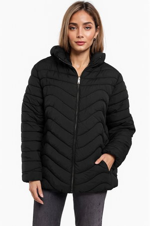 SABENA PADDED JACKET WITH FAUX FUR LINING