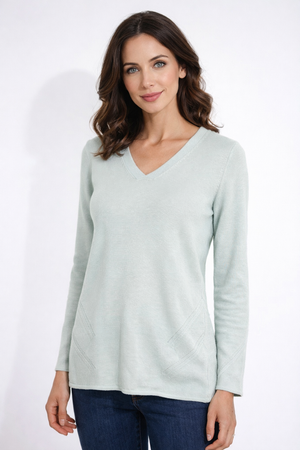 FIELDS DETAILED VEE PULLOVER