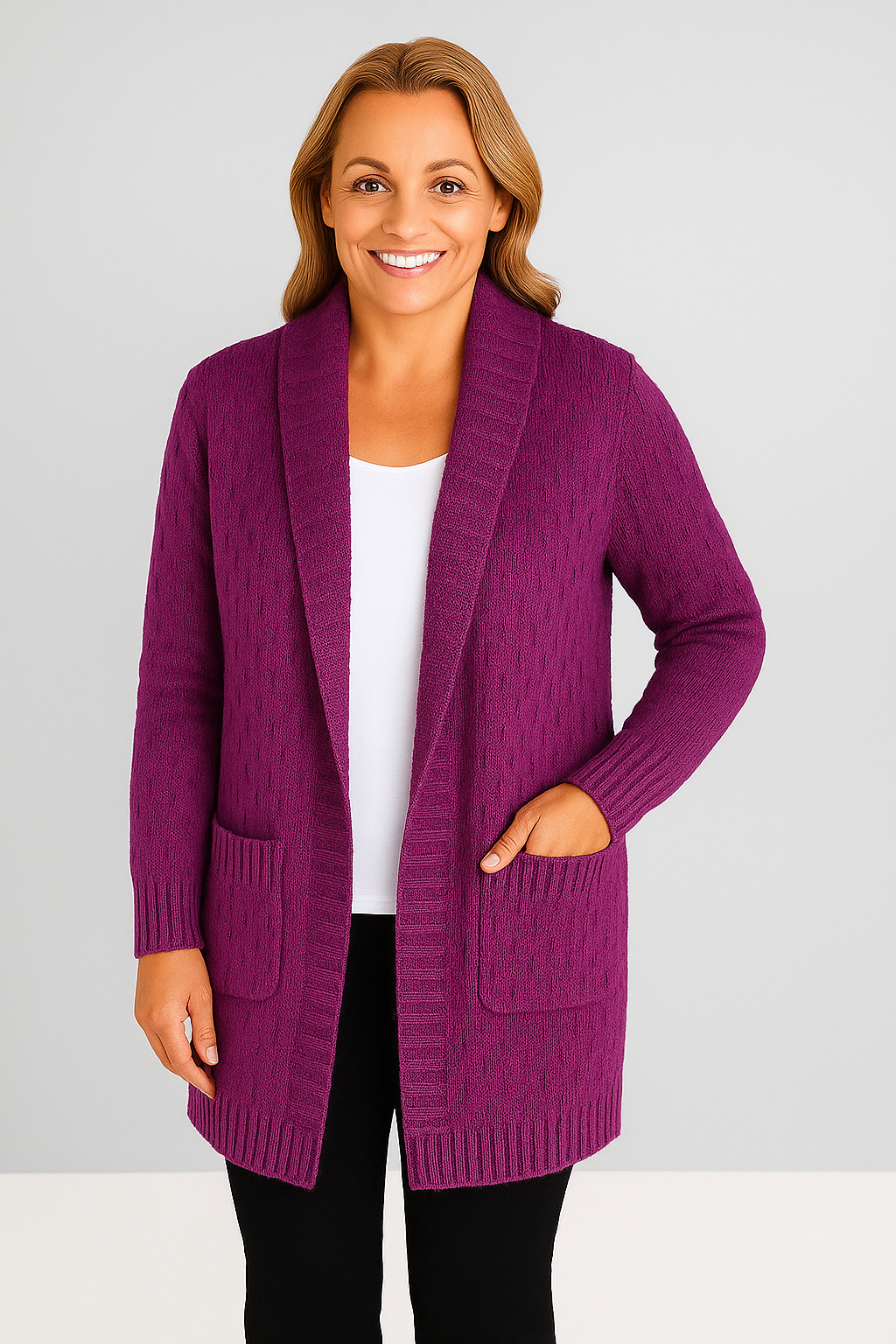 Bella Swing coat with pockets