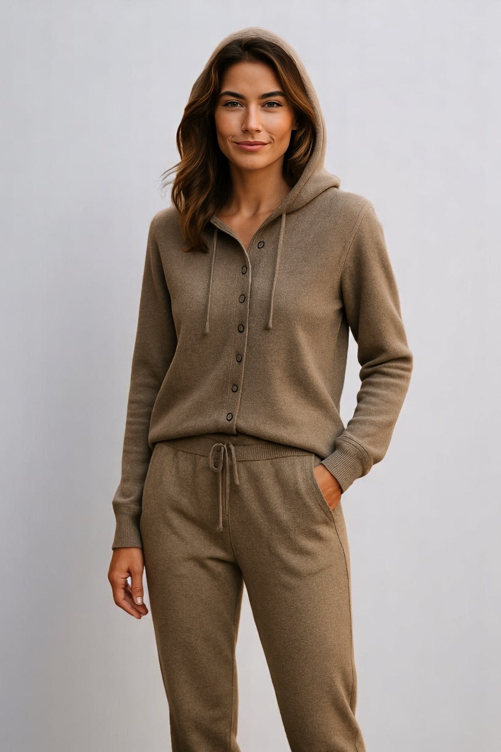 Pure Merino Wool Hoodie Cardigan KNIT-ON AUSTRALIA