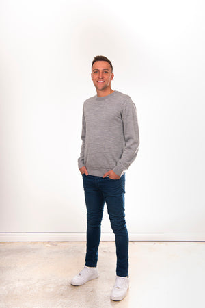 ESSENTIAL CREW PULLOVER FINE KNIT BRIDGE & LORD