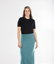 MOHAIR RIBBED KNIT SKIRT SIZE L ONLY IN RUBY PINK