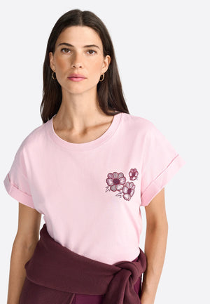 RICH & ROYAL ROSE WATER T-SHIRT WITH PRINT