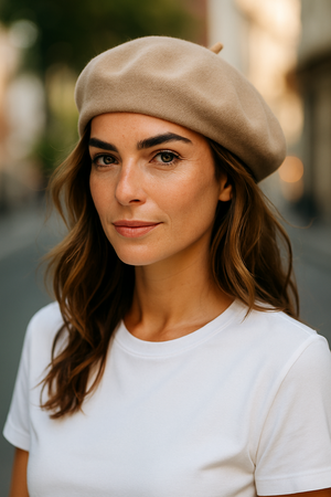 PURE WOOL BERET HAT