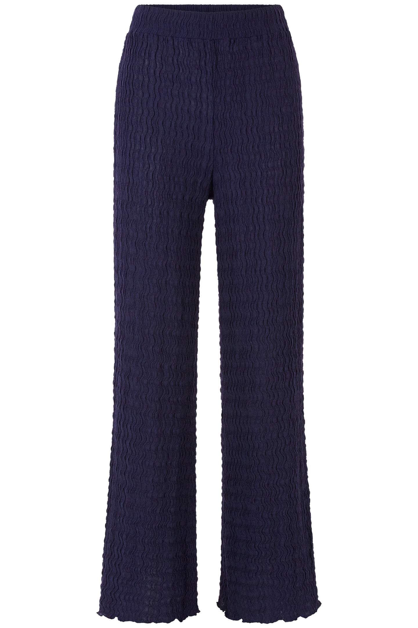 RICH & ROYAL STRAIGHT LEG CRINKLED PANTS
