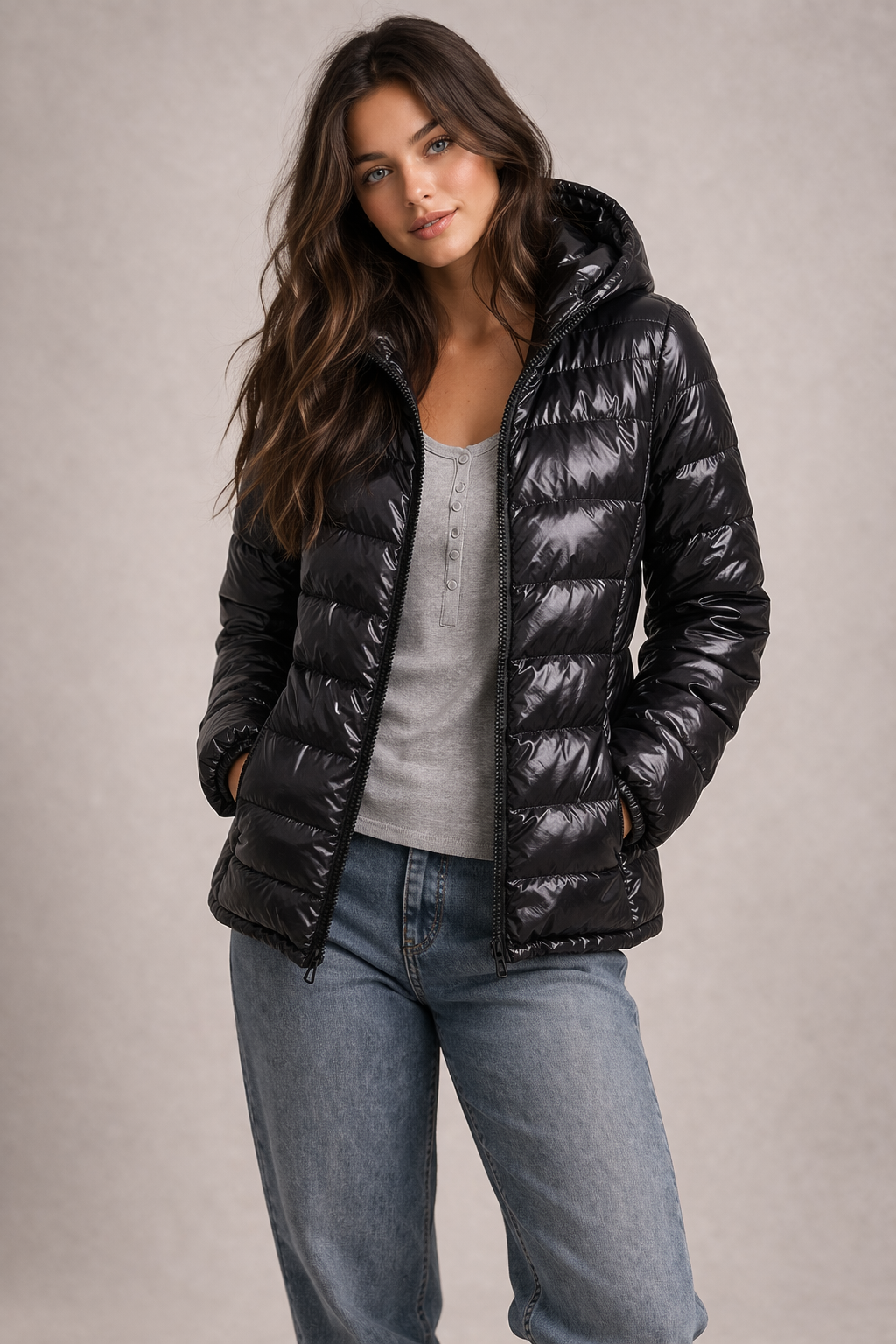 Women Puffer Jacket Lightweight Duck Down