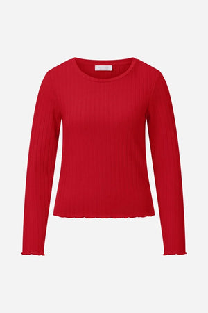 RICH & ROYAL RIBBED TEXTURE LONG SLEEVE