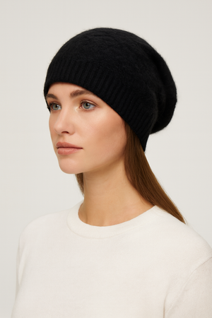 Unisex Pure Wool Beanie – Cabled