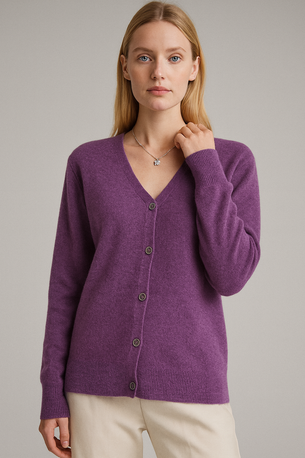 Pure wool Cardigan V-Neck Knit on Australia